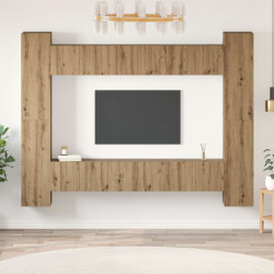 Zestaw szafek RTV 10 pcs Dąb rzemieślniczy 30,5 x 30 x 90 cm