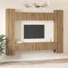 Zestaw szafek RTV 10 pcs Dąb rzemieślniczy 30,5 x 30 x 90 cm