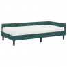 Rama Łóżka Narożnego z Materacem Inny 2 pcs Zielony Aksamit