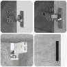 Zestaw mebli łazienkowych z szufladą 5 pcs Betonowy szary