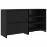 Bufet 2 pcs Czarny Dąb 70 x 41 x 75 cm Materiał drewnopochodny