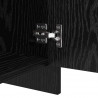 Bufet 2 pcs Czarny Dąb 70 x 41 x 75 cm Materiał drewnopochodny