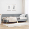 Rama Łóżka Narożnego z Materacem Inny 2 pcs Jasnoszary tkanina