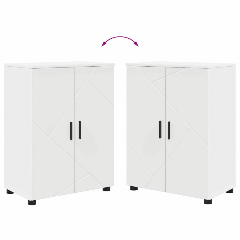 Zestaw mebli łazienkowych Montowane na ścianie 4 pcs Biały