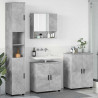 Zestaw mebli łazienkowych z drzwiami 4 pcs Betonowy szary