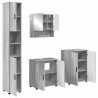 Zestaw mebli łazienkowych z przechowywaniem 4 pcs Szary Sonoma