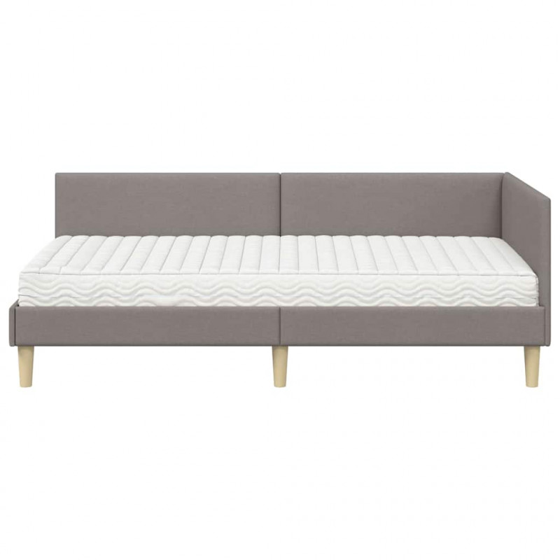 Rama Łóżka Narożnego z Materacem Inny 2 pcs Ciemnoszary tkanina