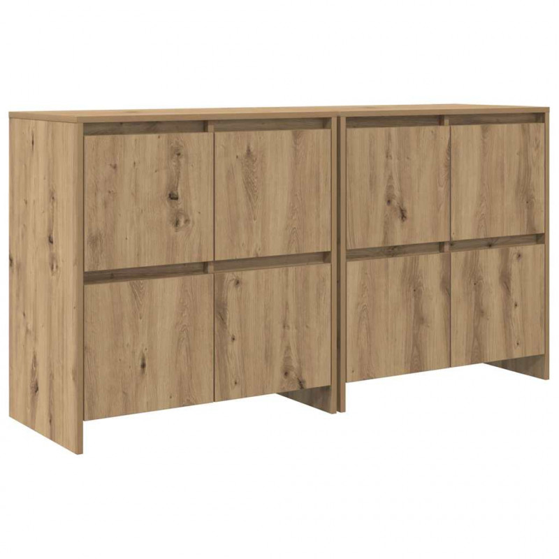 Komody 2 pcs dąb artisan 70 x 41 x 75 cm
