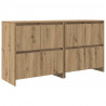 Komody 2 pcs dąb artisan 70 x 41 x 75 cm