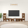 Zestaw szafek RTV 4 pcs Stare drewno 37 x 35 x 107 cm