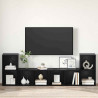 Zestaw szafek RTV 4 pcs Czarny Dąb 37 x 37 x 72 cm