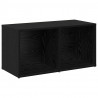 Zestaw szafek RTV 4 pcs Czarny Dąb 37 x 37 x 72 cm