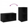 Zestaw szafek RTV 4 pcs Czarny Dąb 37 x 37 x 72 cm