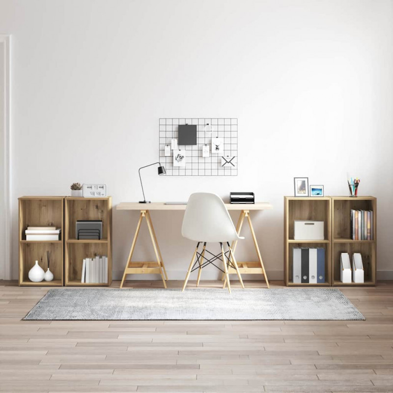 Zestaw szafek RTV 4 pcs Dąb rzemieślniczy 37 x 37 x 72 cm