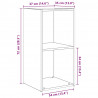 Zestaw szafek RTV 4 pcs Dąb rzemieślniczy 37 x 37 x 72 cm
