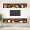 Zestaw szafek RTV 4 pcs Stare drewno 37 x 37 x 107 cm