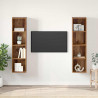 Zestaw szafek RTV 2 pcs Brązowy 37 x 37 x 142,5 cm