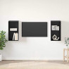 Zestaw szafek RTV 2 pcs Czarny Dąb 37 x 37 x 72 cm