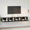 Zestaw szafek RTV 4 pcs Czarny Dąb 60 x 30 x 30 cm