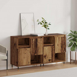 Komody 2 pcs Stare drewno 120 x 35 x 70 cm