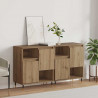 Komody 2 pcs dąb artisan 120 x 35 x 70 cm