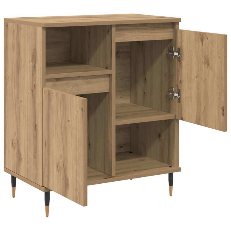 Komody 2 pcs dąb artisan 120 x 35 x 70 cm