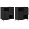 Komody 2 pcs Czarny dąb 120 x 35 x 70 cm