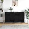 Komody 2 pcs Czarny dąb 120 x 35 x 70 cm