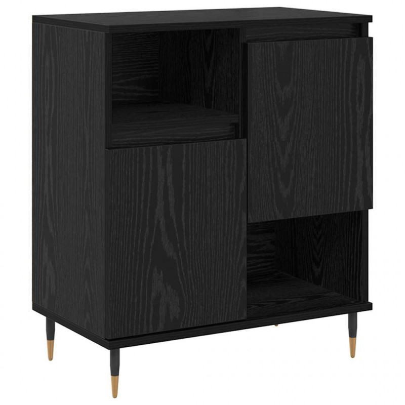 Komody 2 pcs Czarny dąb 120 x 35 x 70 cm