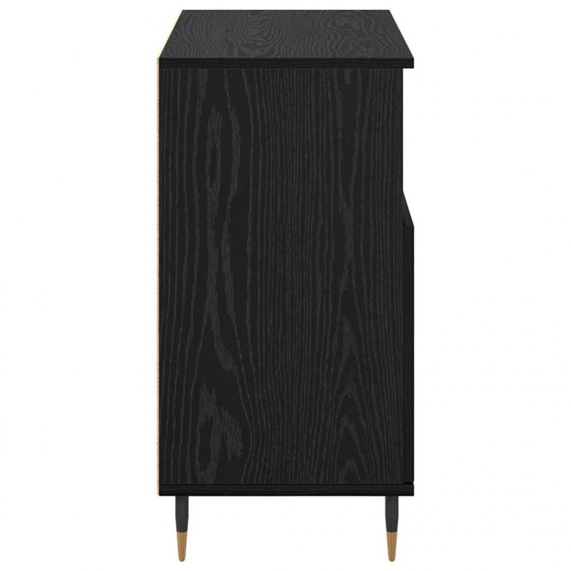 Komody 2 pcs Czarny dąb 120 x 35 x 70 cm