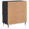Komody 2 pcs Czarny dąb 120 x 35 x 70 cm