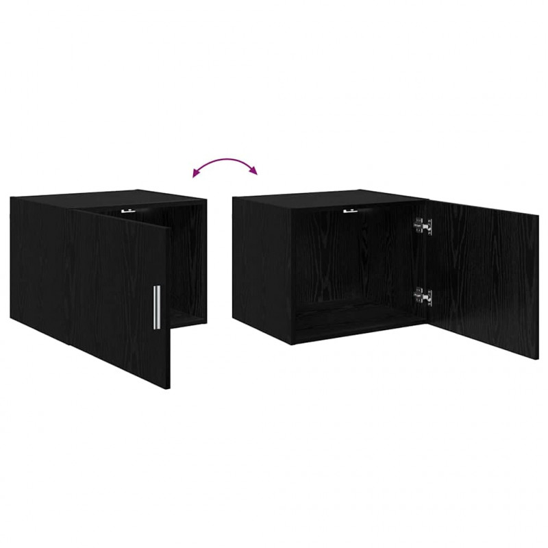 Bufet 3 pcs Czarny Dąb