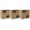 Bufet 3 pcs Dąb rzemieślniczy 60 x 35 x 70 cm