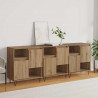 Bufet 3 pcs Dąb rzemieślniczy 60 x 35 x 70 cm