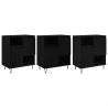 Bufet 3 pcs Czarny Dąb 60 x 35 x 70 cm