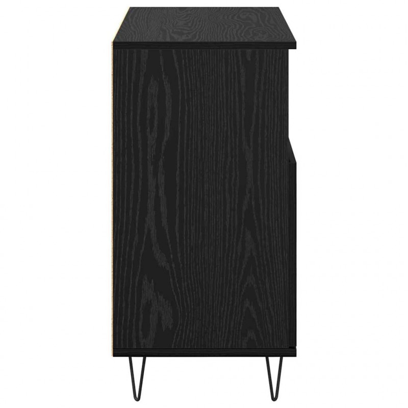 Bufet 3 pcs Czarny Dąb 60 x 35 x 70 cm