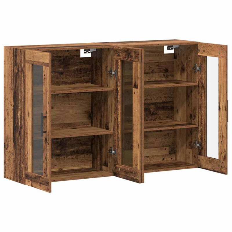 Szafki montowane na ścianie 2 pcs Stare drewno