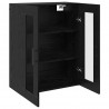 Szafki montowane na ścianie 2 pcs Czarny dąb 69,5 x 34 x 90 cm