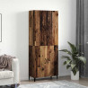 Highboard 2 pcs Stare drewno Materiał drewnopochodny