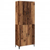 Highboard 2 pcs Stare drewno Materiał drewnopochodny