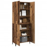 Highboard 2 pcs Stare drewno Materiał drewnopochodny