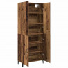 Highboard 2 pcs Stare drewno Materiał drewnopochodny