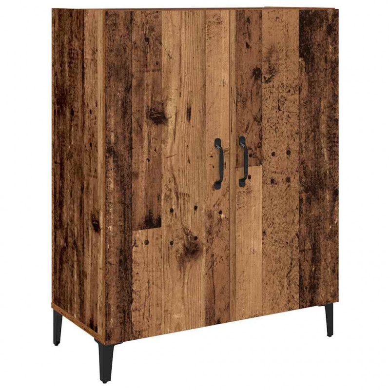Highboard 2 pcs Stare drewno Materiał drewnopochodny