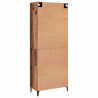Highboard 2 pcs Stare drewno Materiał drewnopochodny