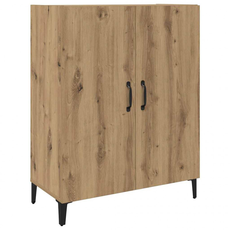 Highboard 2 pcs Dąb rzemieślniczy Materiał drewnopochodny