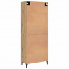 Highboard 2 pcs Dąb rzemieślniczy Materiał drewnopochodny