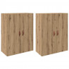 Szafka ścienna 2 pcs Dąb rzemieślniczy 69,5 x 34 x 90 cm