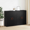Szafka ścienna 2 pcs Czarny Dąb 69,5 x 34 x 90 cm