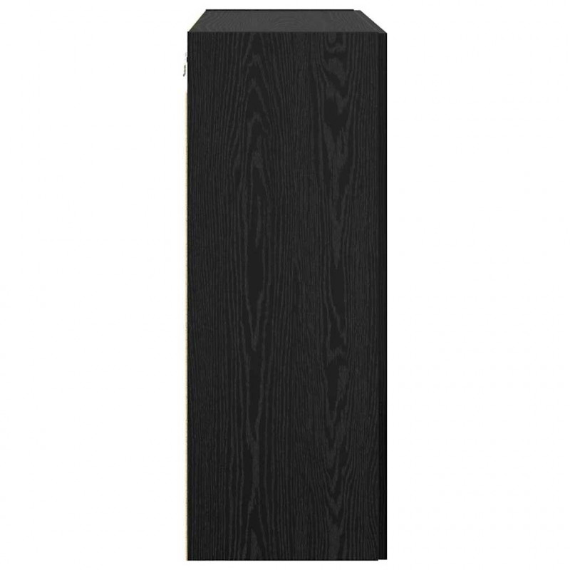 Szafka ścienna 2 pcs Czarny Dąb 69,5 x 34 x 90 cm