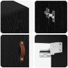 Szafka ścienna 2 pcs Czarny Dąb 69,5 x 34 x 90 cm